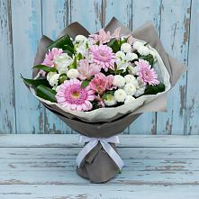 Букет цветов из:  Герберы, Альстромерии и Хризантемы #REPLACE_PRED# Туапсе