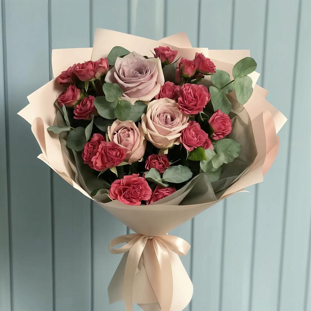 Букет цветов из: Гвоздики и Розы в Туапсе
