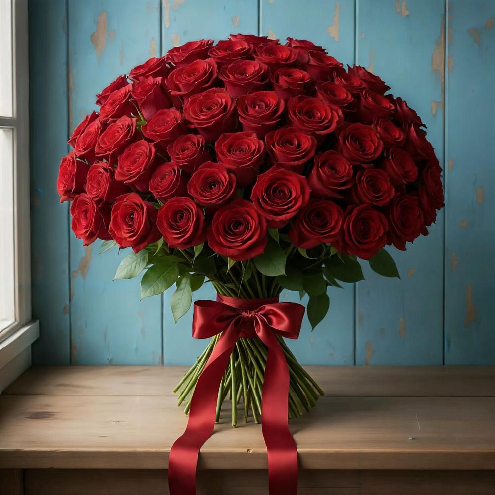 Букет Красные розы Блэк Меджик в Туапсе