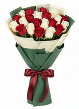 Букет Микс из красных и белых роз #REPLACE_PRED# Туапсе