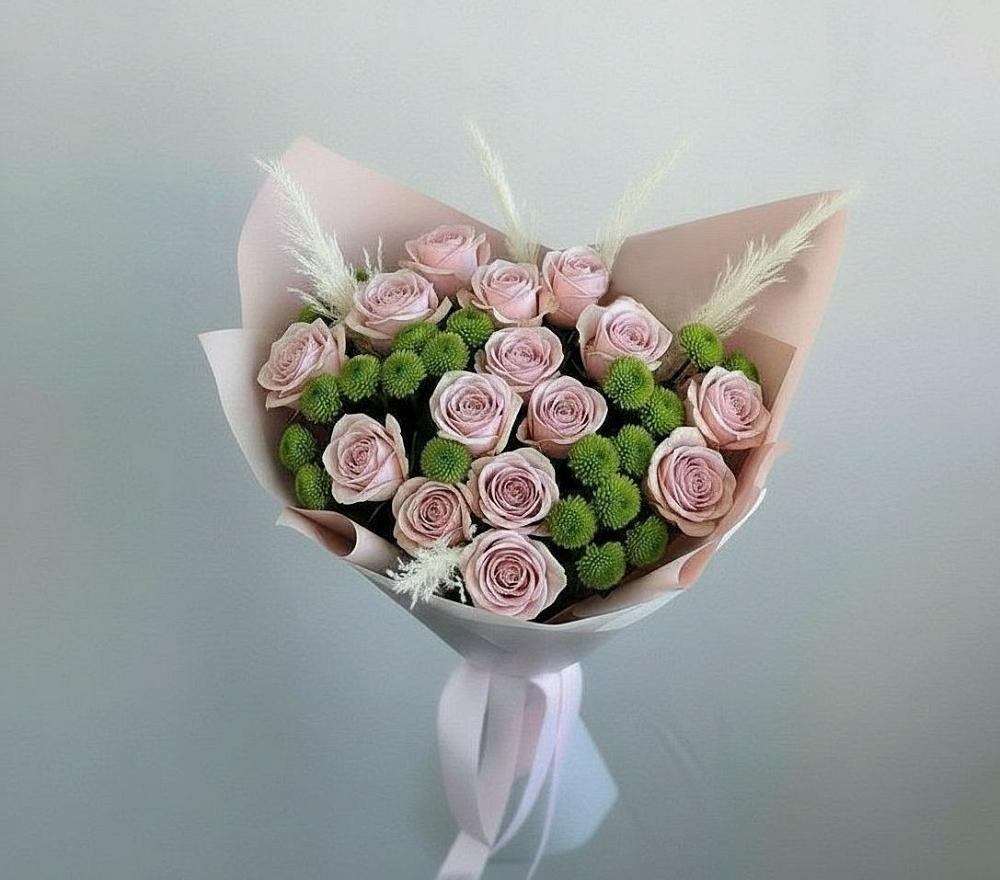 Букет цветов из: Розы и Хризантемы в Туапсе