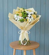 Букет цветов из:  Хризантемы и Розы #REPLACE_PRED# Туапсе