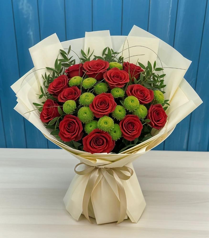 Букет цветов из: Розы и Хризантемы в Туапсе