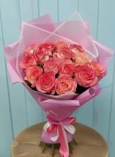 Букет 15 Розовых роз Равель в Туапсе