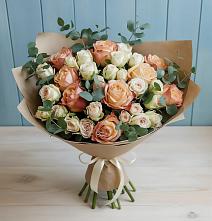 Букет цветов из:  Альстромерии и Розы в Туапсе